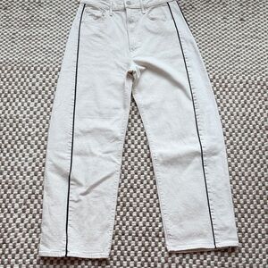 Mother cream jeans